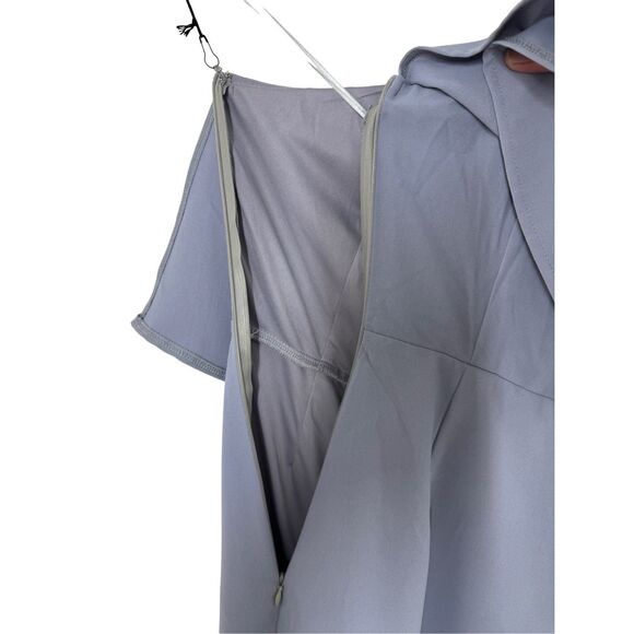 NWT Superdown Jenna One Shoulder Blue Mini Dress Size S Slit Party Cocktail - Picture 11 of 16